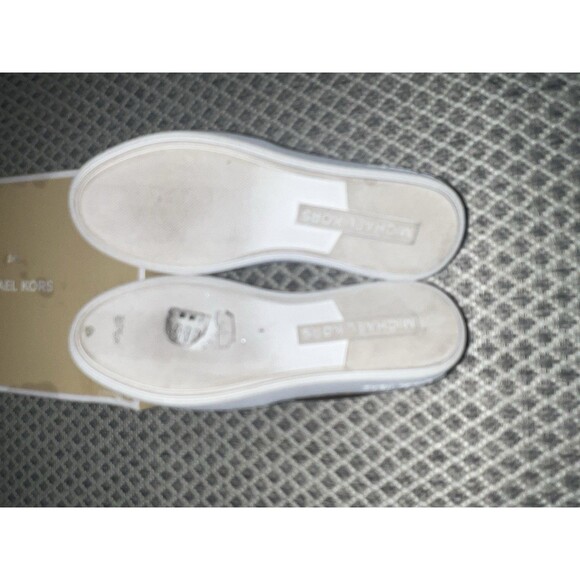 Michael Kors Keaton MK Signature Logo Flat Slip-On Sneakers Women Size 8M Brown - Picture 4 of 8
